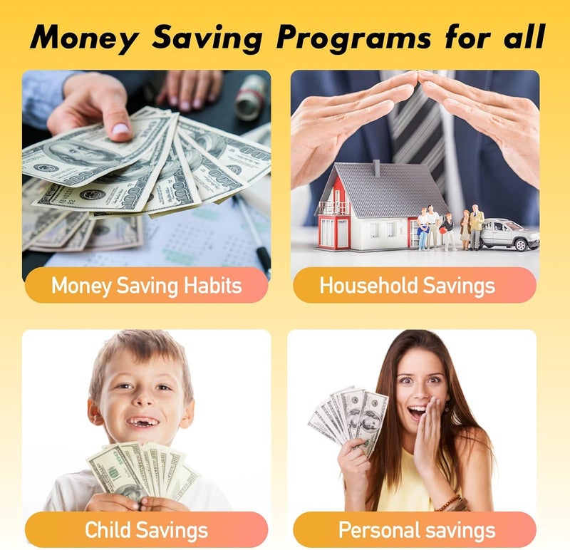 gusutide 100 Envelope Savings Challenge Binder, Money Saving Binder with Cash Envelopes, from 30 Days to 52 Weeks, to Save $500,$5,050 and $10,000, back to school supplies,gift for children (Golden-A6) - Image 5
